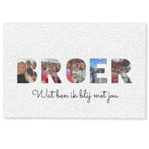 Broer - Lettercollage Deurmat klein -zkaufland3d