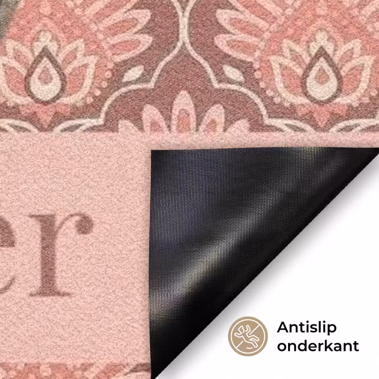 Eigen - Foto - Rond - Balk - Onder Deurmat klein -antislip_NL