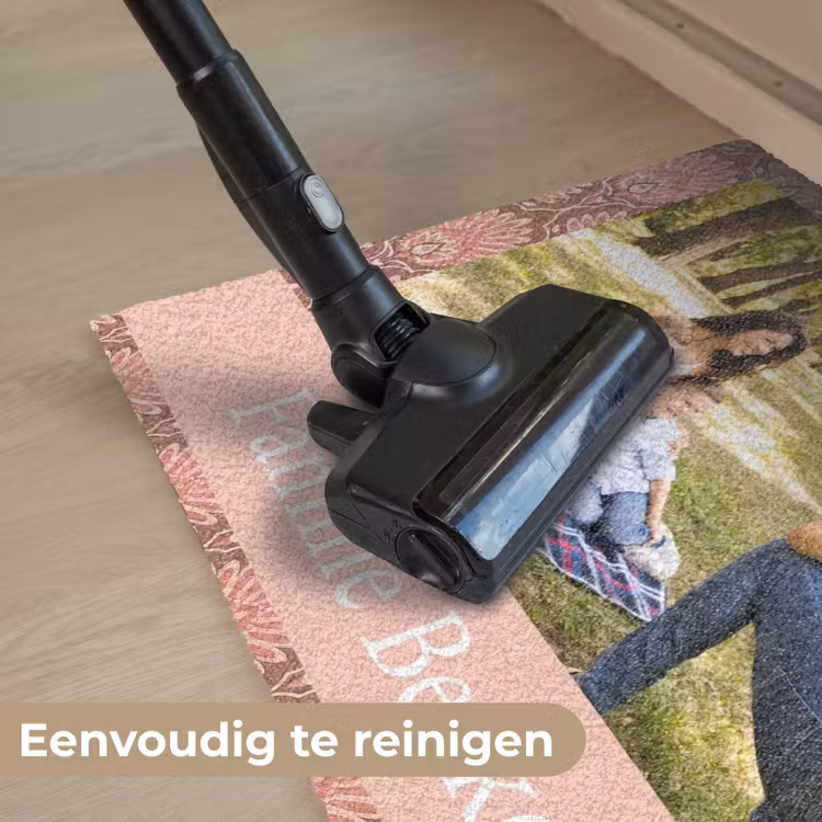 Eigen - Foto - Rund - Balken - Unter Deurmat klein -reinigen_NL