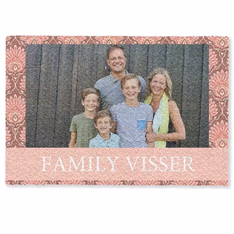 Familie - In - Patroon - Botanisch - Foto Deurmat klein -zkaufland3d