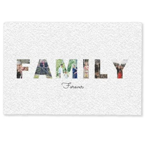 Family - Lettercollage Deurmat klein -zkaufland3d