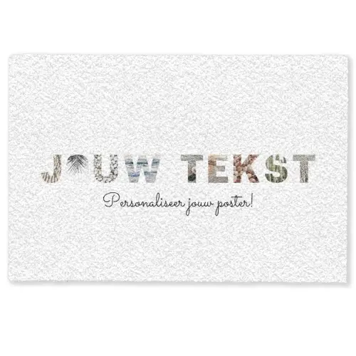 Jouw Tekst - Lettercollage Deurmat klein -zkaufland3d
