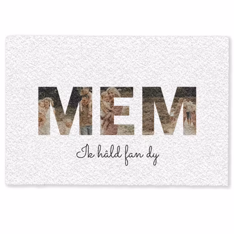 Mem - Lettercollage Deurmat klein -zkaufland3d