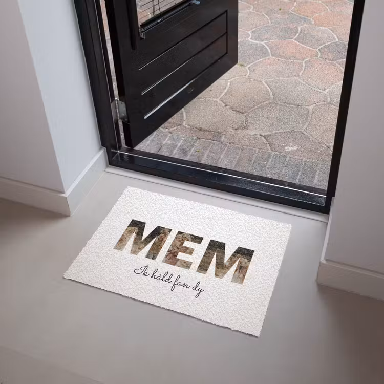 Mem - Lettercollage Deurmat klein -sfeer5