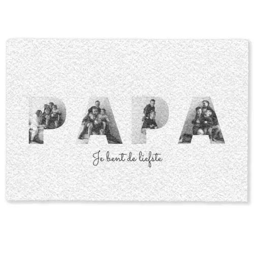 Papa - Lettercollage Deurmat klein -zkaufland3d