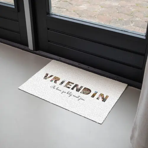 Vriendin - Lettercollage Deurmat klein -sfeer2