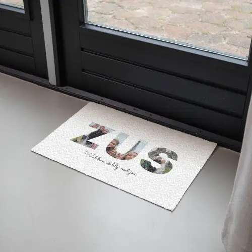 Zus - Lettercollage Deurmat klein -sfeer2