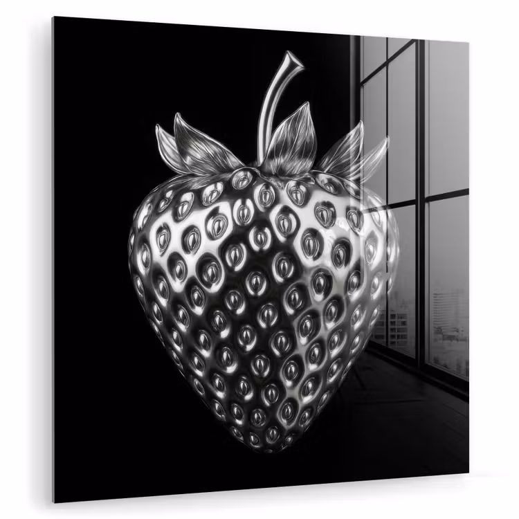 Aardbei - Zaadstructuur - Realistisch plexiglas 5mm klein -zzzproduct_nieuw