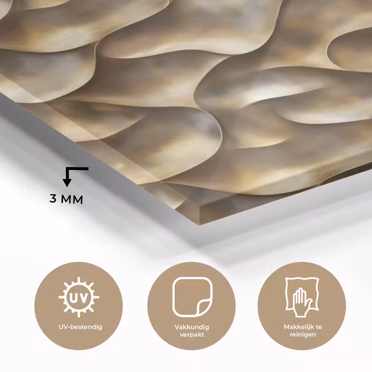 Abstract - Antiek - Goud plexiglas 5mm klein 11 -sfeer2