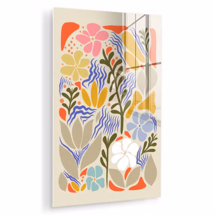 Abstract - Bloemen - Bladeren plexiglas 5mm klein -zzzproduct_nieuw