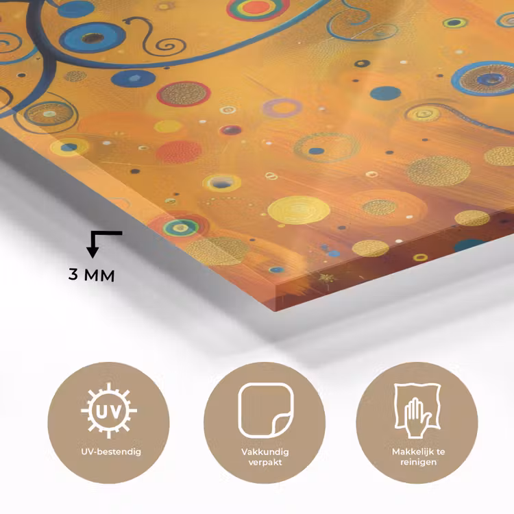 Abstract - Boom - Levensboom - Modern plexiglas 5mm klein -sfeer2