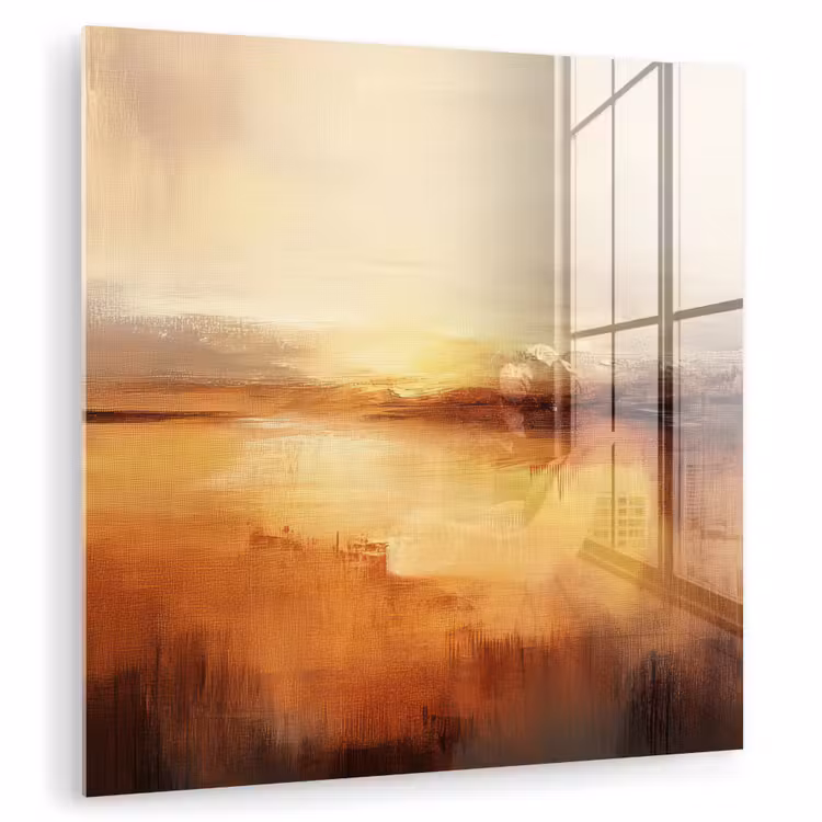 Abstract - Bruin - Modern - Herfst kleuren plexiglas 5mm klein -zzzproduct_nieuw