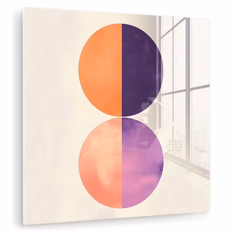 Abstract - Cirkels - Paars plexiglas 5mm klein -zzzproduct_nieuw