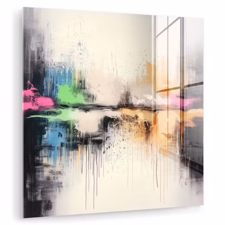Abstract - Kleurexplosie - Landschap plexiglas 5mm klein -zzzproduct_nieuw