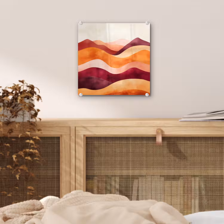 Abstract - Landschap - Golven plexiglas 5mm klein -sfeer4
