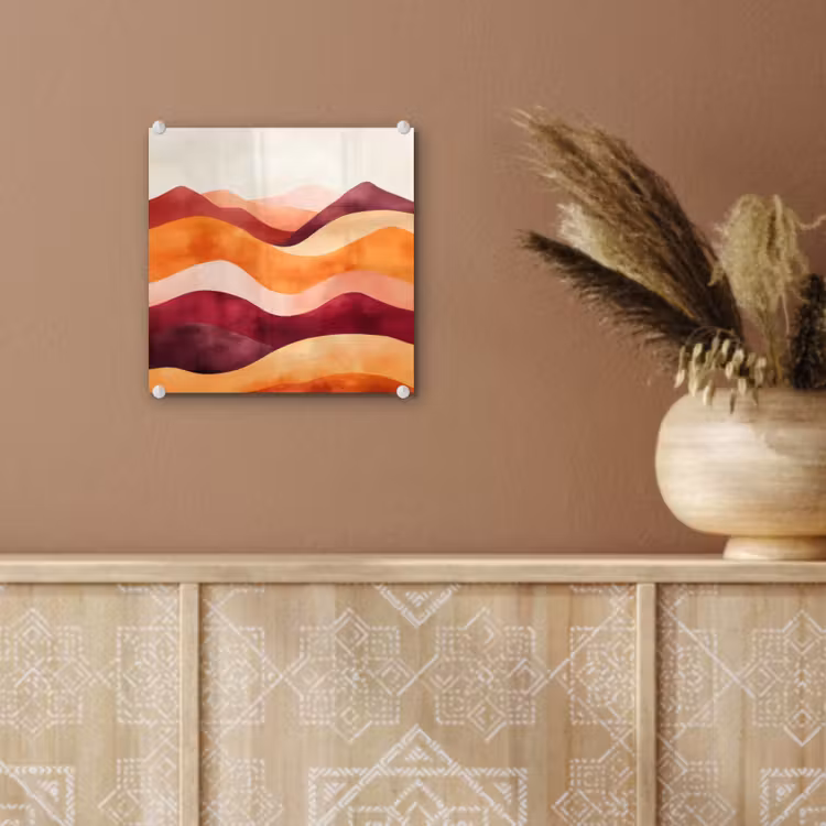 Abstract - Landschap - Golven plexiglas 5mm klein -sfeer5