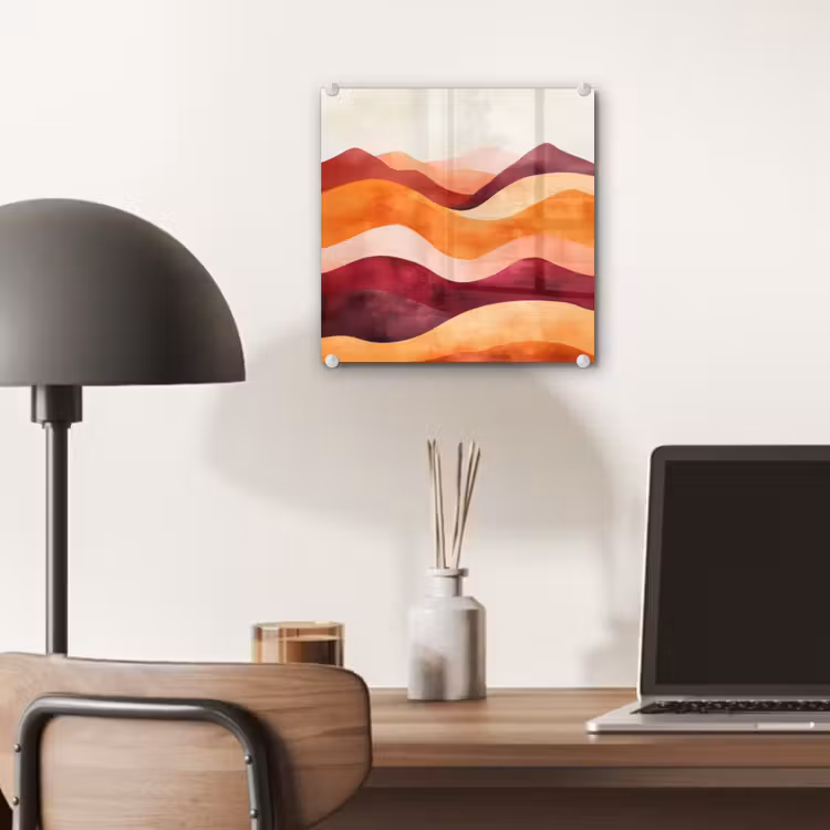 Abstract - Landschap - Golven plexiglas 5mm klein -sfeer6
