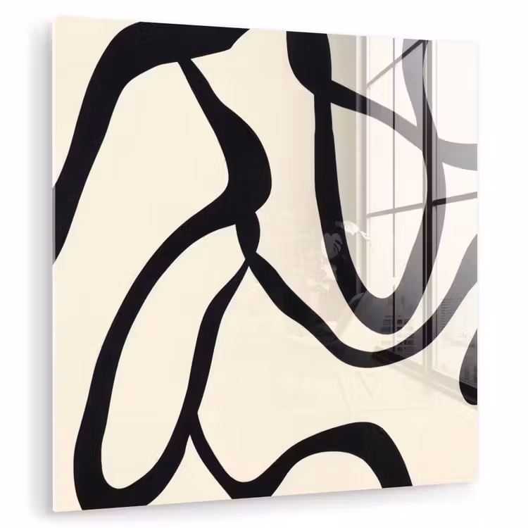 Abstract - Lijnen - Modern - Beige plexiglas 5mm klein -zzzproduct_nieuw