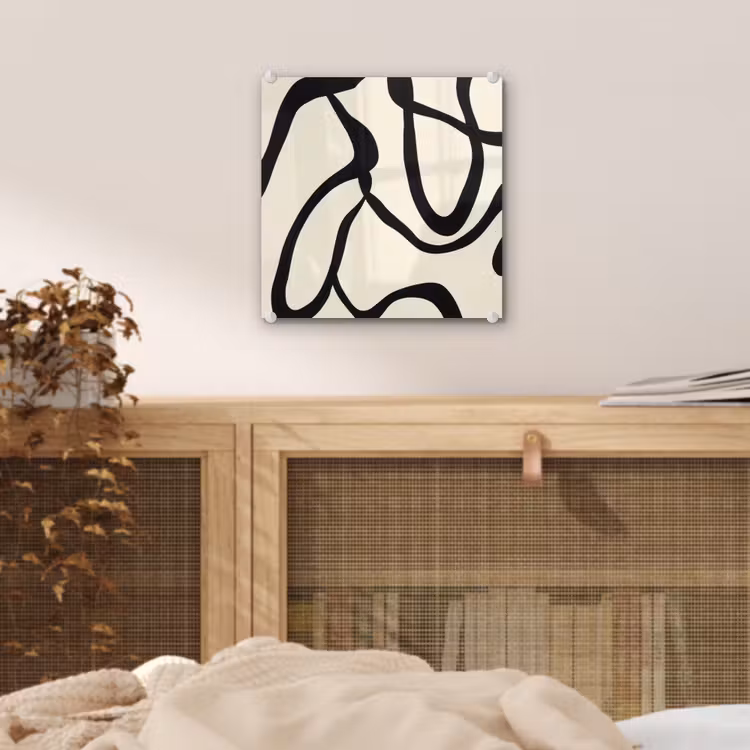 Abstract - Lijnen - Modern - Beige plexiglas 5mm klein -sfeer4