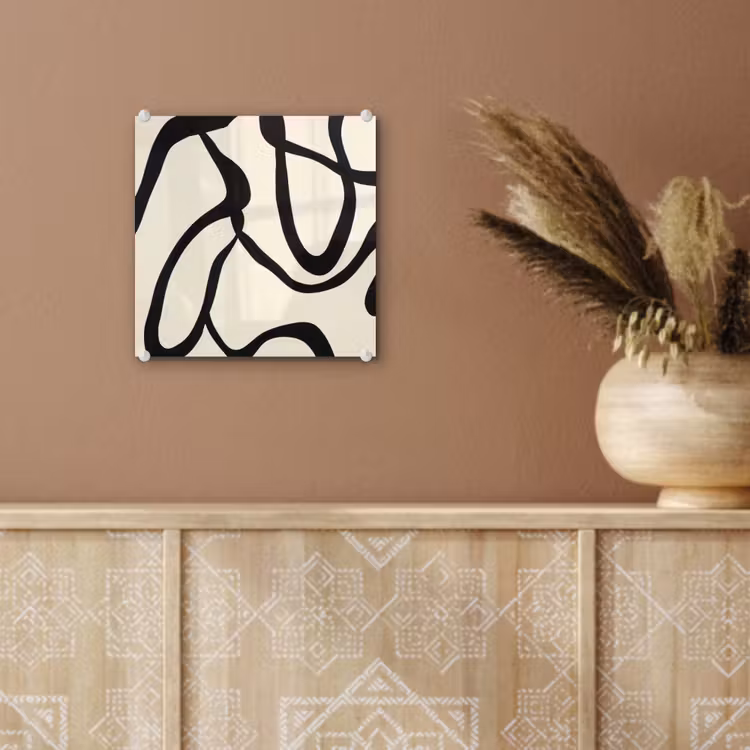 Abstract - Lijnen - Modern - Beige plexiglas 5mm klein -sfeer5