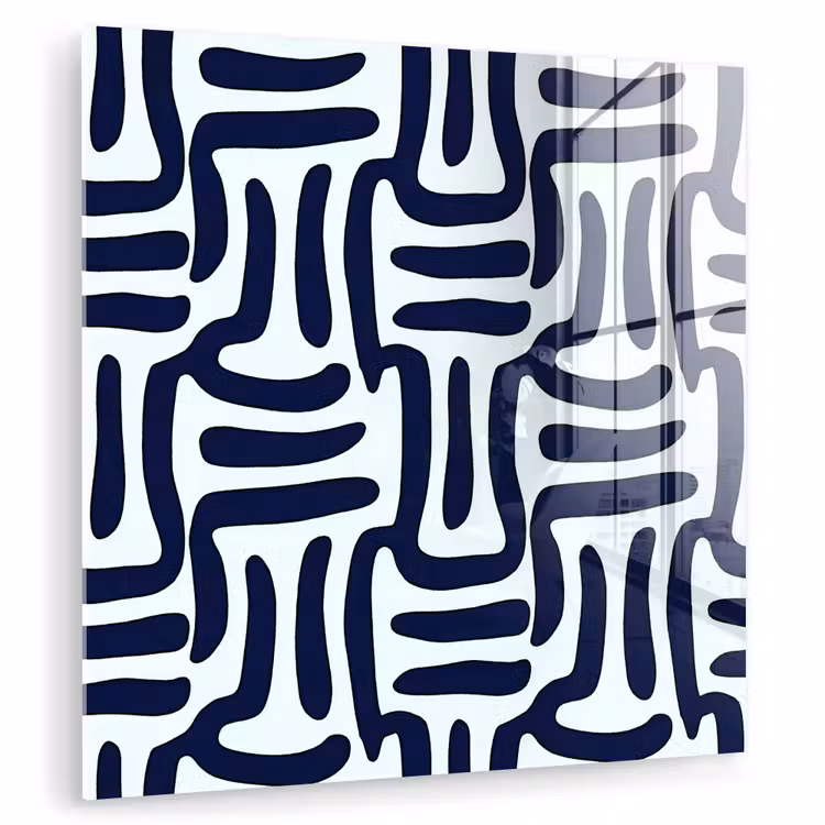 Abstract - Modern - Blauw plexiglas 5mm klein 11 -zzzproduct_nieuw