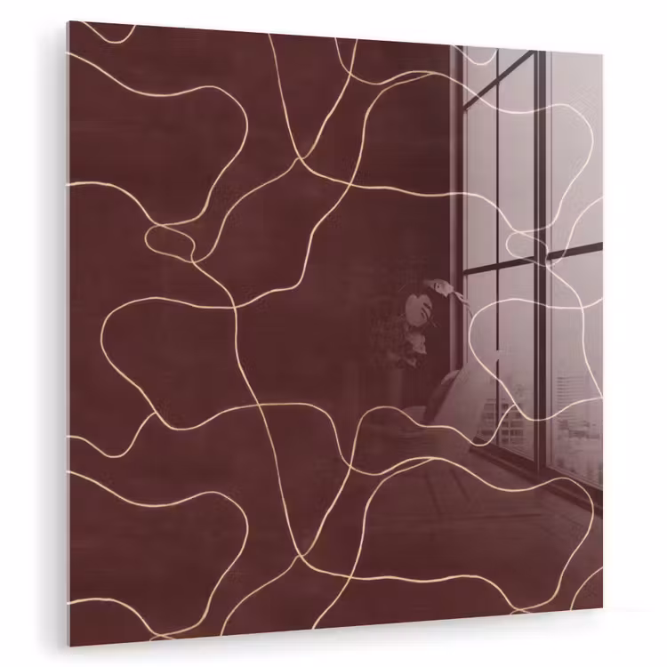 Abstract - Modern - Bruin plexiglas 5mm klein 11 -zzzproduct_nieuw