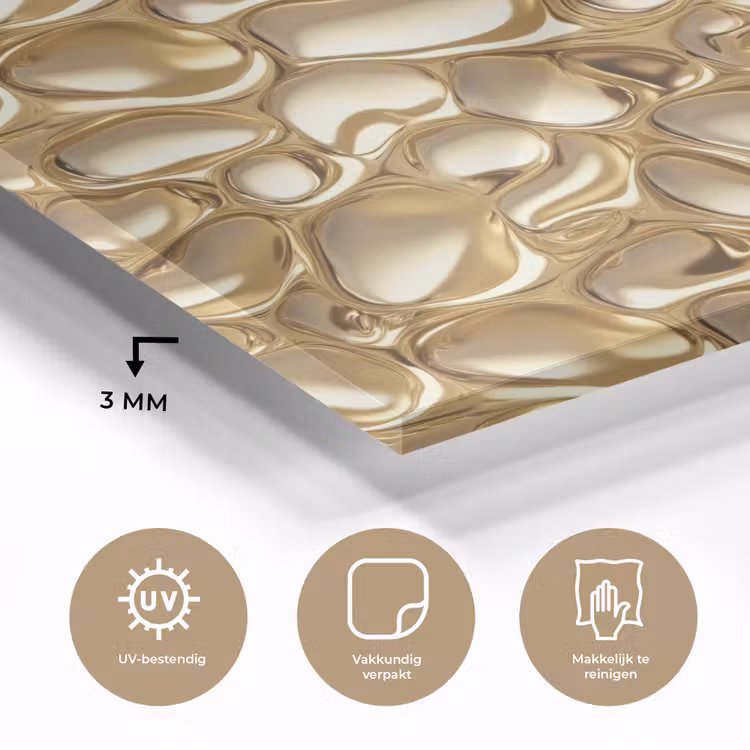 Abstract - Modern - Goud plexiglas 5mm klein 11 -sfeer2