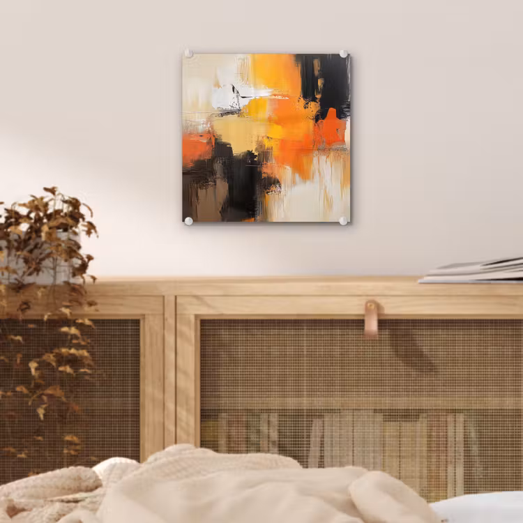 Abstract - Modern - Verflook - Herfst kleuren - Oranje plexiglas 5mm klein -sfeer4