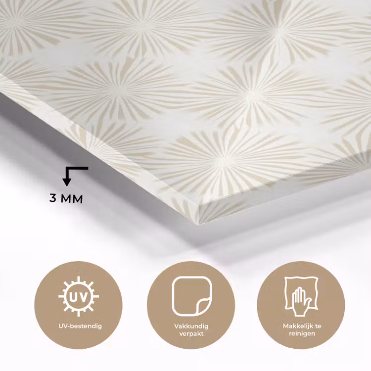 Abstract - Motief - Beige plexiglas 5mm klein 11 -sfeer2