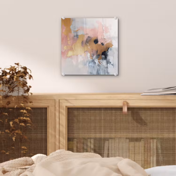 Abstract - Pastel kleuren - Goud - Modern - Aesthetic plexiglas 5mm klein -sfeer4