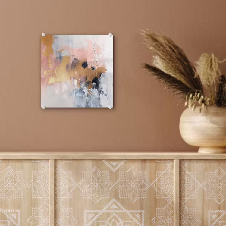 Abstract - Pastel kleuren - Goud - Modern - Aesthetic plexiglas 5mm klein -sfeer5