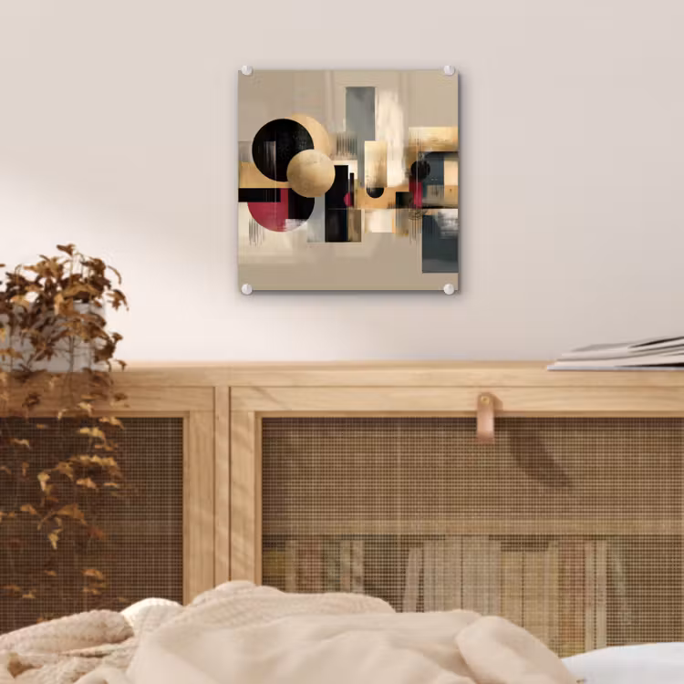 Abstract - Vormen - Beige - Texturen plexiglas 5mm klein -sfeer4