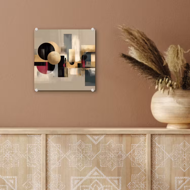 Abstract - Vormen - Beige - Texturen plexiglas 5mm klein -sfeer5