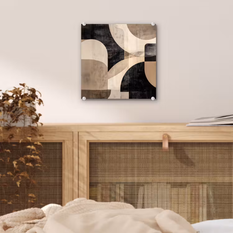 Abstract - Vormen - Modern - Beige plexiglas 5mm klein -sfeer4
