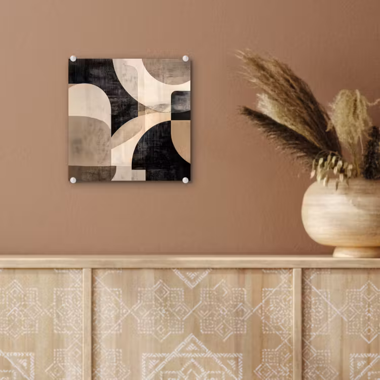 Abstract - Vormen - Modern - Beige plexiglas 5mm klein -sfeer5