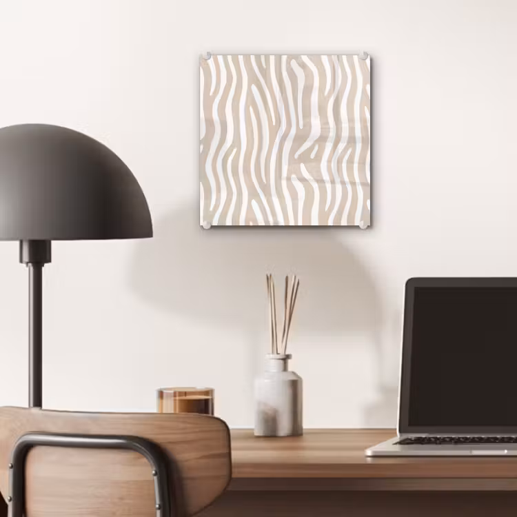 Abstract - Zebra - Beige plexiglas 5mm klein 11 -sfeer6