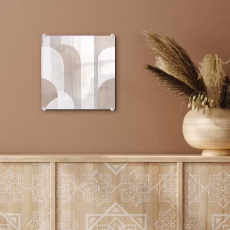 Abstracte bogen - Modern - Beige plexiglas 5mm klein -sfeer5