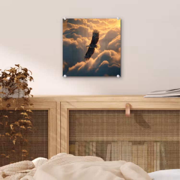 Adelaar - Wolken - Zon plexiglas 5mm klein -sfeer4