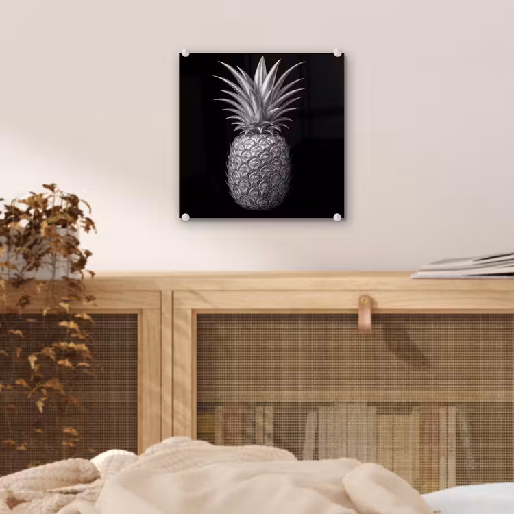 Ananas - Gedetailleerd - Bladeren plexiglas 5mm klein -sfeer4