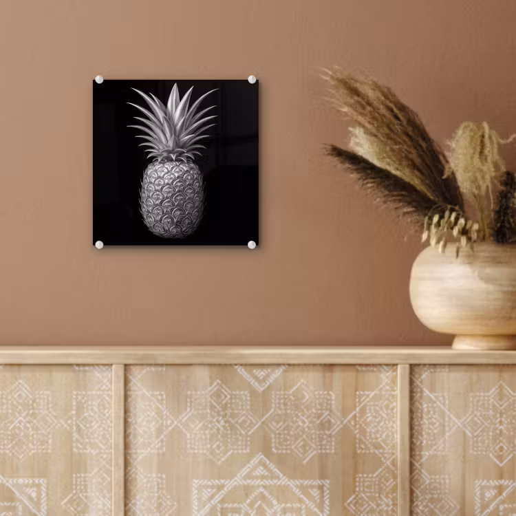 Ananas - Gedetailleerd - Bladeren plexiglas 5mm klein -sfeer5