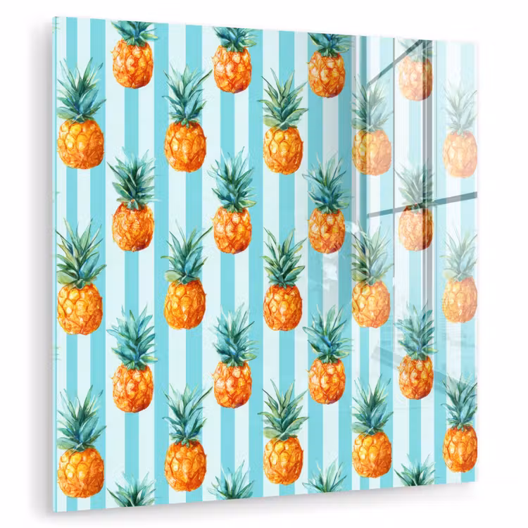 Ananas - Strepen - Groen plexiglas 5mm klein 11 -zzzproduct_nieuw