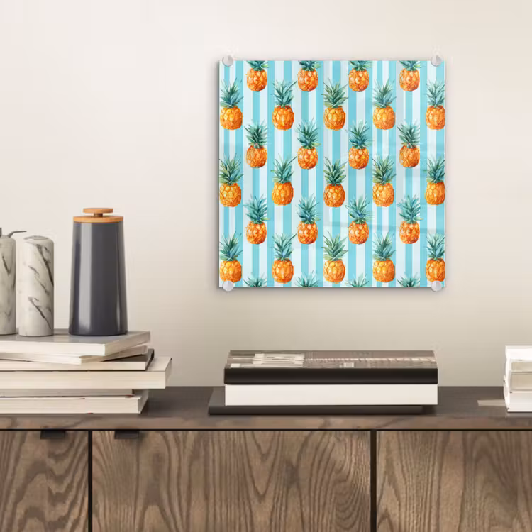 Ananas - Strepen - Groen plexiglas 5mm klein 11 -sfeer1