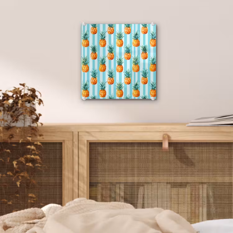 Ananas - Strepen - Groen plexiglas 5mm klein 11 -sfeer4