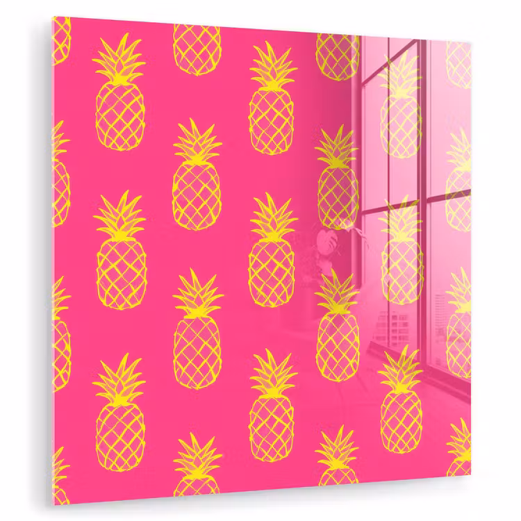 Ananas - Trendy - Roze plexiglas 5mm klein 11 -zzzproduct_nieuw