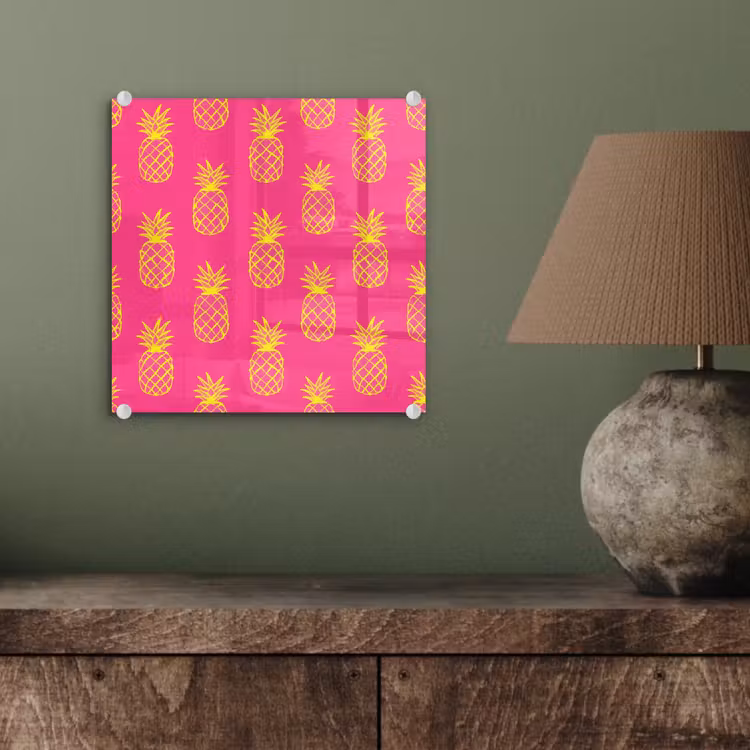 Ananas - Trendy - Roze plexiglas 5mm klein 11 -sfeer3