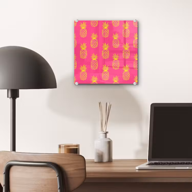 Ananas - Trendy - Roze plexiglas 5mm klein 11 -sfeer6
