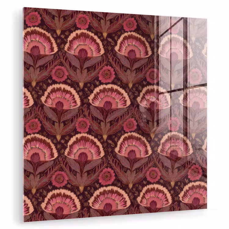 Antiek - Bloemen - Kleurrijk plexiglas 5mm klein 11 -zzzproduct_nieuw