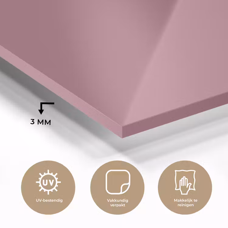 Antique - Mauve - Roze plexiglas 5mm klein 11 -sfeer2