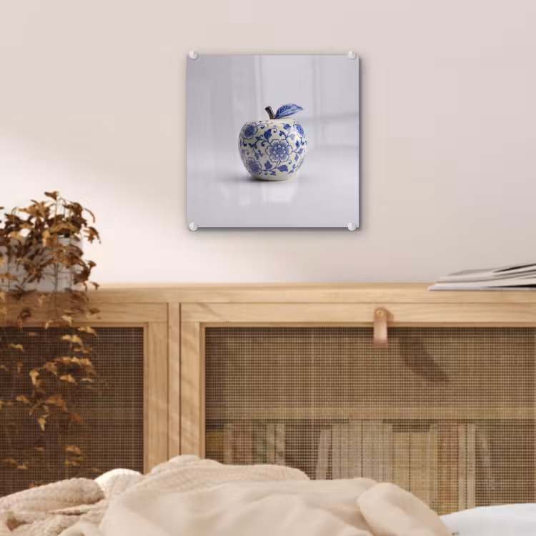 Appel - Blauw - Klassiek plexiglas 5mm klein -sfeer4