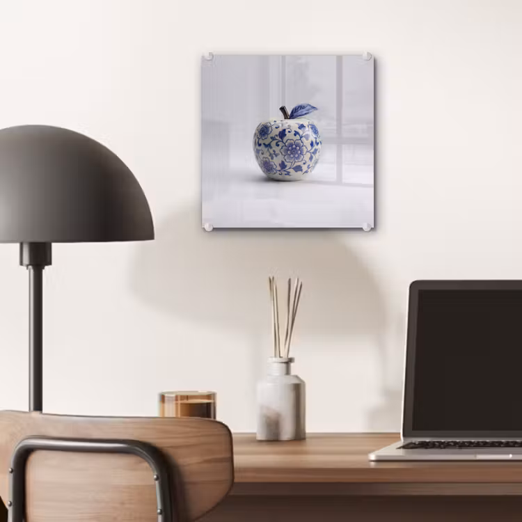 Appel - Blauw - Klassiek plexiglas 5mm klein -sfeer6